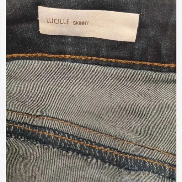 Kut from the Kloth Lucille Skinny Dark Wash Jeans Size 10 - Picture 10 of 13